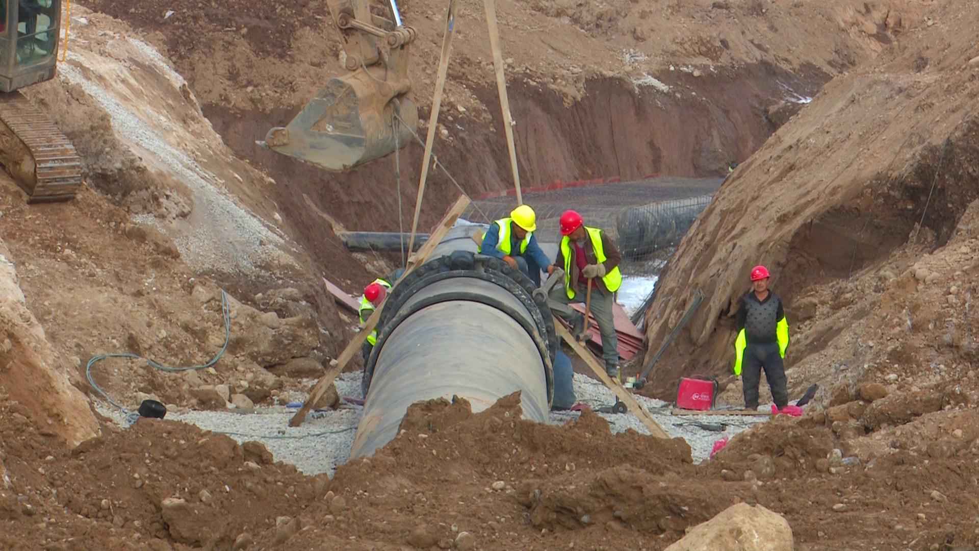 太原热浸涂塑钢管 阳曲县中社河河道综合治理工程：全力以赴保工期 为太忻一体化经济区建设作贡献