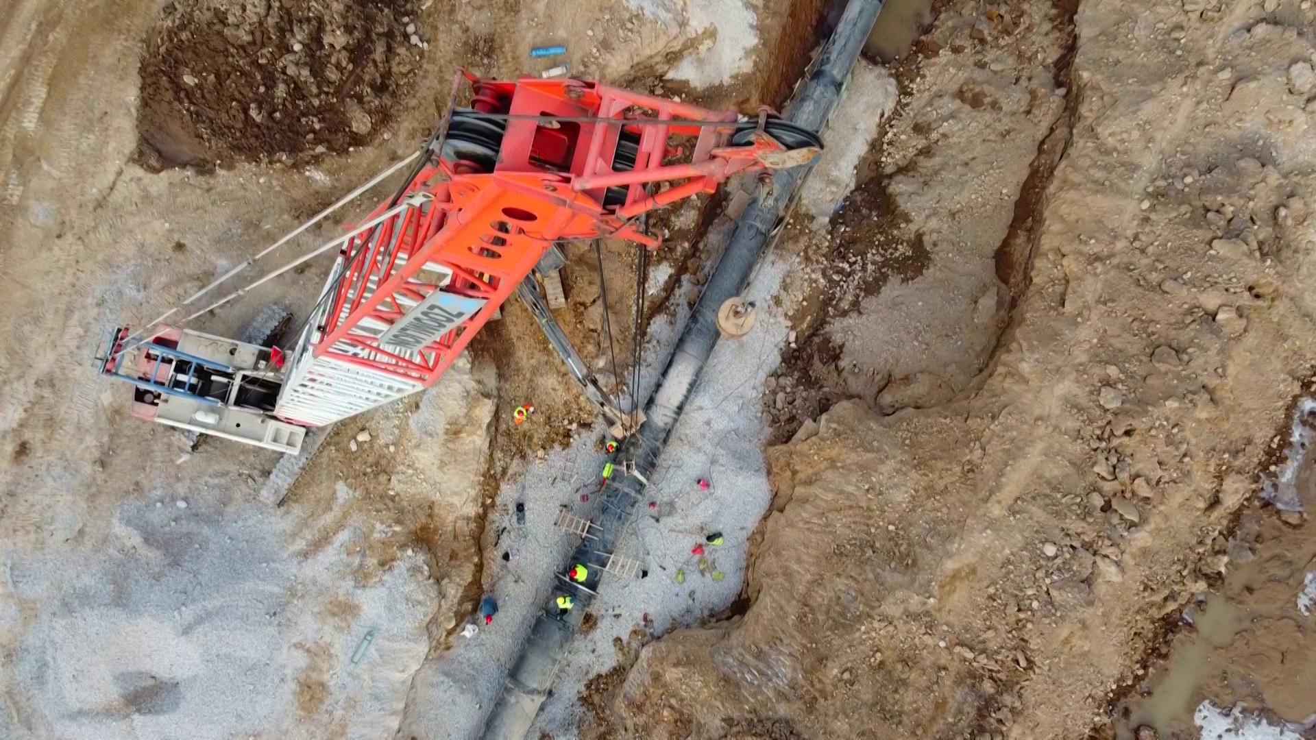 太原热浸涂塑钢管销售 阳曲县中社河河道综合治理工程：全力以赴保工期 为太忻一体化经济区建设作贡献