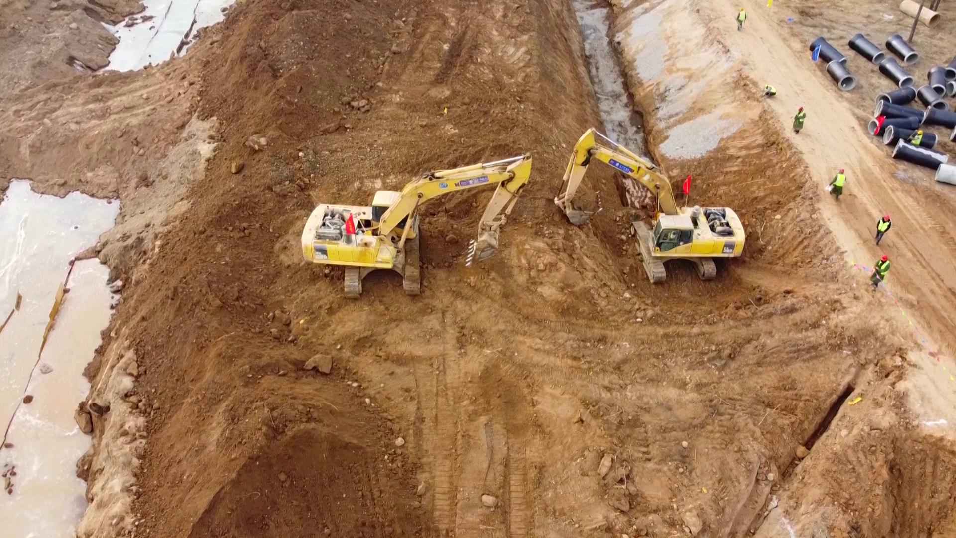 太原热浸涂塑钢管销售 阳曲县中社河河道综合治理工程：全力以赴保工期 为太忻一体化经济区建设作贡献