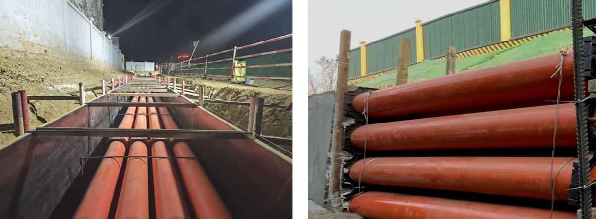 电力排管垫层与混凝土包封多层管道施工工艺全解析