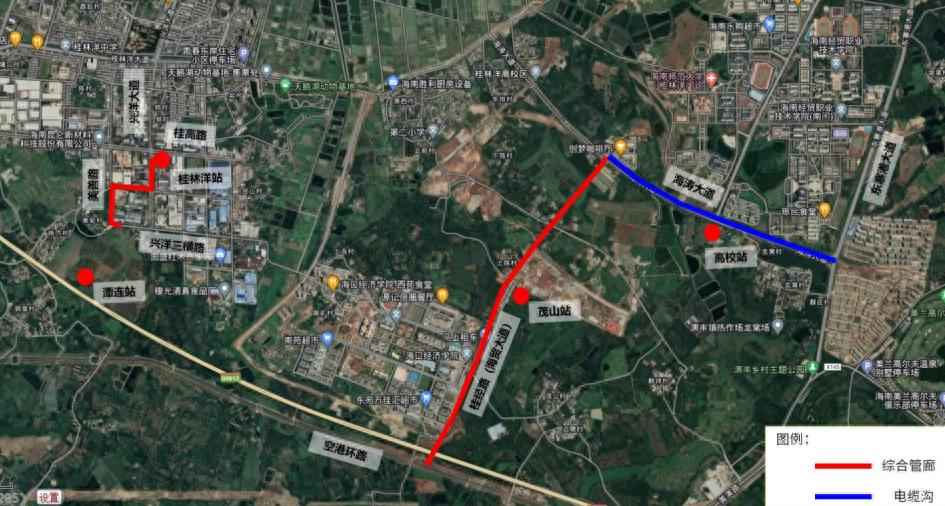 电力管沟工程 海口江东新区一电力配套基础设施工程项目启动建设